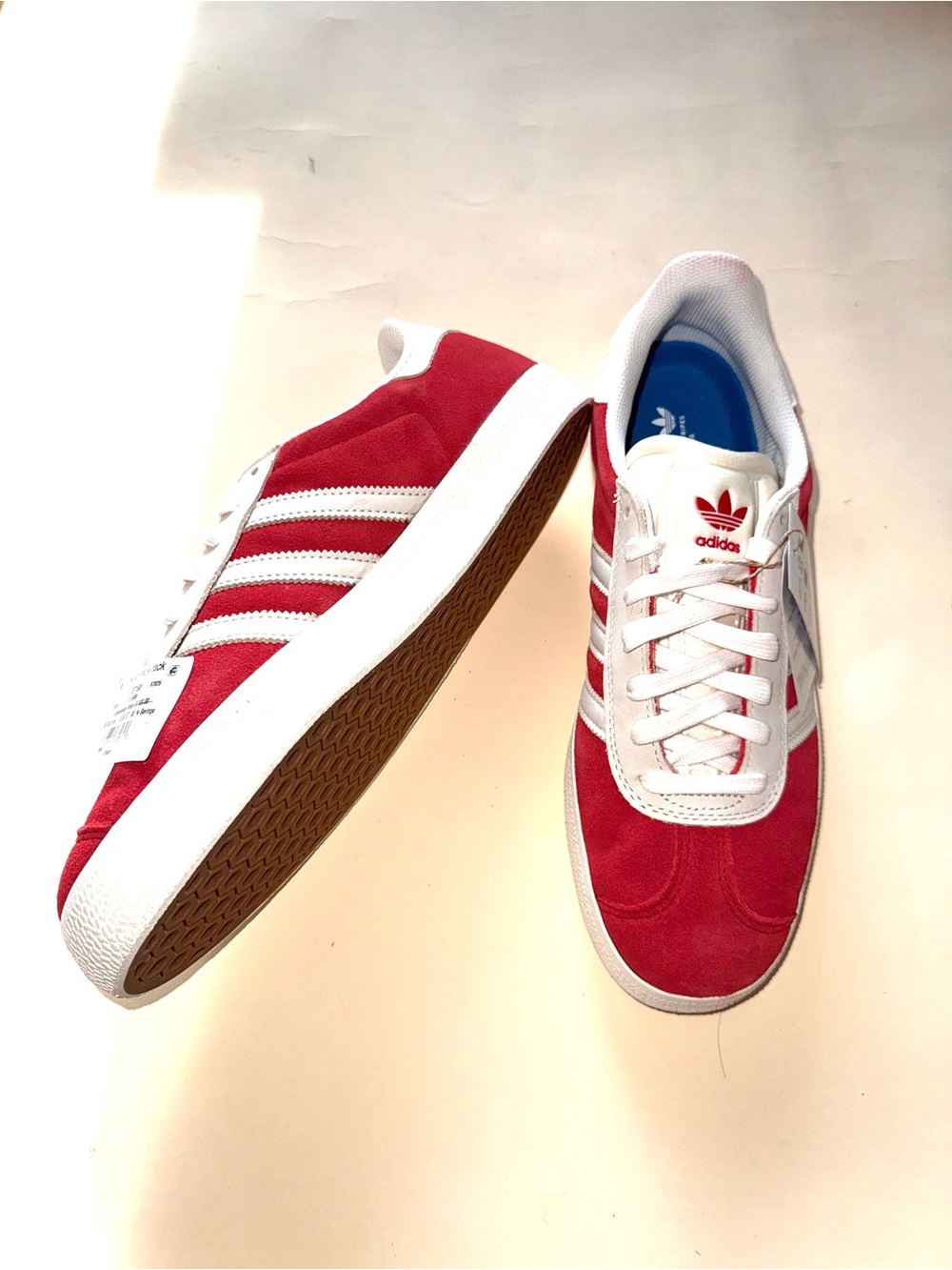 adidas Unisex Gazelle Suede Red Sneakers